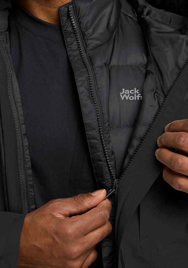 Jack Wolfskin Icecape 3in1 Down Jacket Men RDS Waterdicht 3-in-1 jack Heren XXXL black - Foto 9