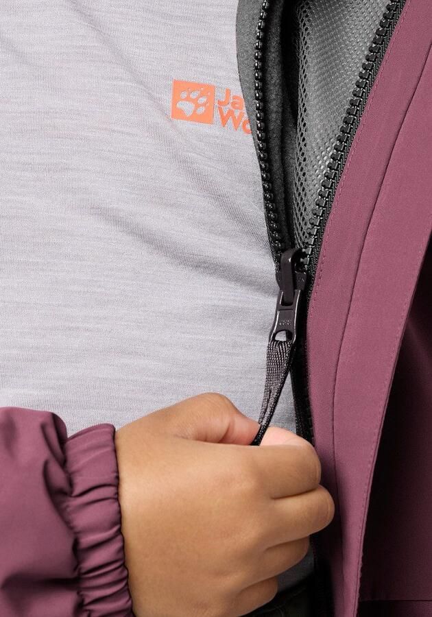 Jack Wolfskin Iceland 3in1 Jacket Kids 3in1 jack Kinderen 104 amaranth - Foto 10