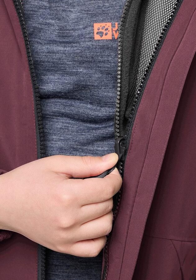 Jack Wolfskin Iceland 3in1 Jacket Kids 3in1 jack Kinderen 104 amaranth - Foto 3