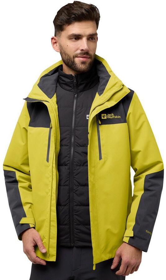 Jack Wolfskin Functioneel 3-in-1-jack JASPER 3IN1 JKT M 3in1 waterdicht overgangsjas - Foto 12