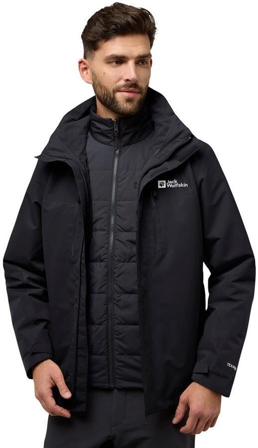 Jack Wolfskin Jasper 3in1 Jacket Men 3in1 jack Heren XXXL black - Foto 10