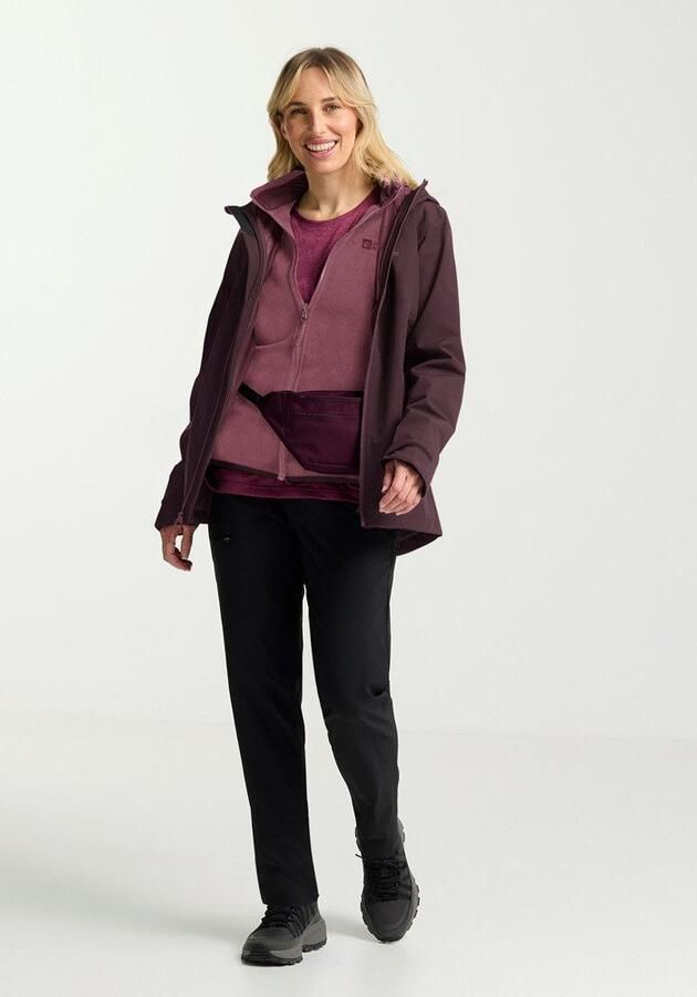 Jack Wolfskin Moonrise 3in1 Jacket Women 3in1 jack Dames XXL amaranth - Foto 6