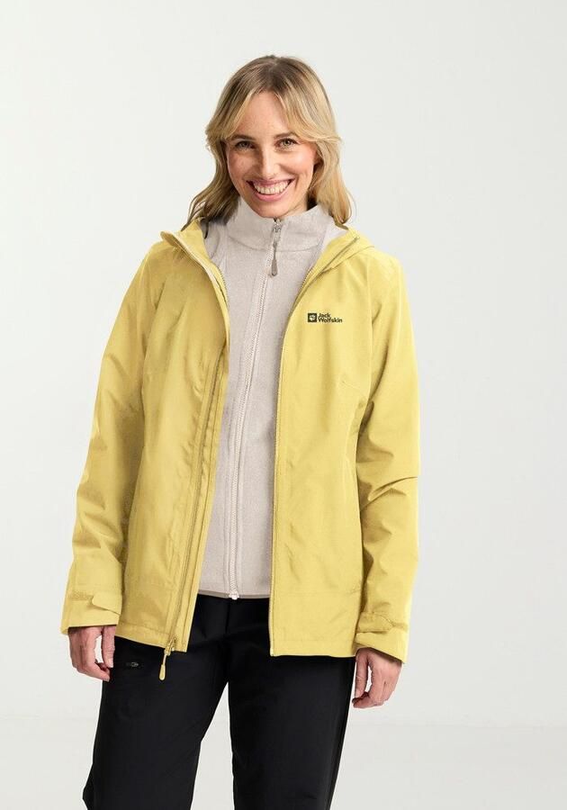 Jack Wolfskin Moonrise 3in1 Jacket Women 3in1 jack Dames XXL lemon ice lemon ice - Foto 13