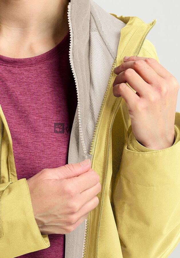Jack Wolfskin Moonrise 3in1 Jacket Women 3in1 jack Dames XXL lemon ice lemon ice - Foto 7