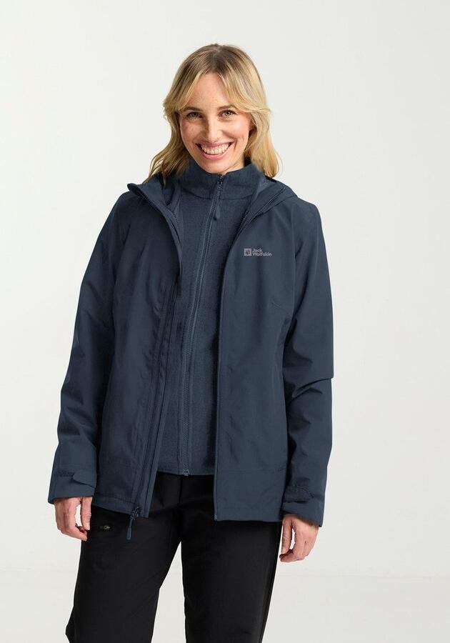 Jack Wolfskin Moonrise 3in1 Jacket Women 3in1 jack Dames XXXL midnight sky midnight sky - Foto 10