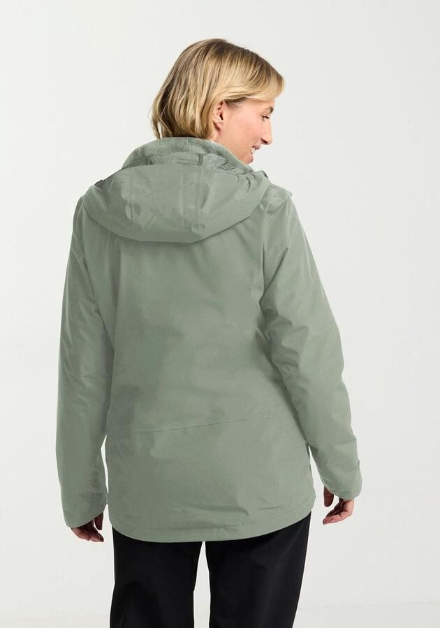 Jack Wolfskin Functioneel 3-in-1-jack MOONRISE 3IN1 JKT W 3in1 ademend overgangsjas - Foto 3