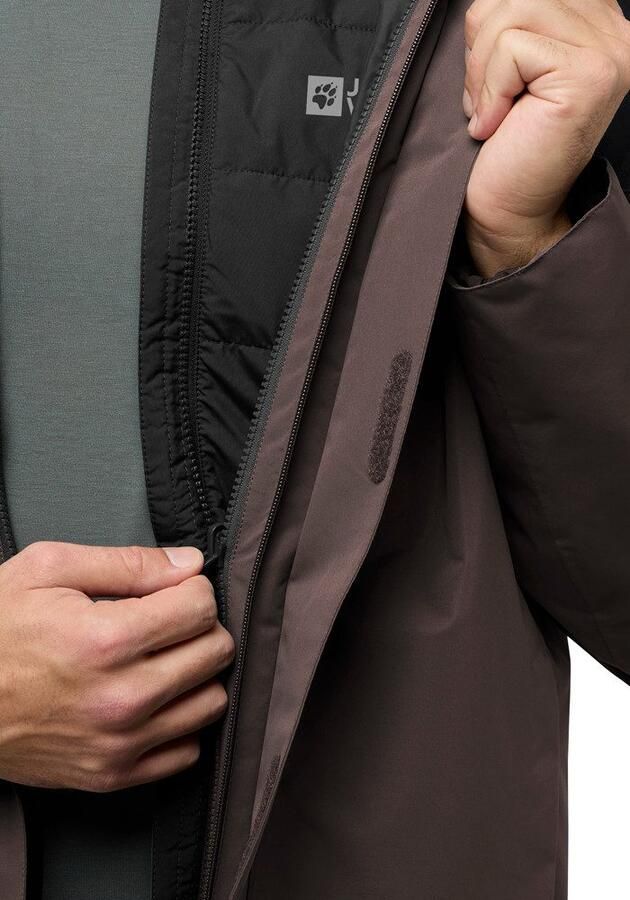 Jack Wolfskin Romberg 3in1 Jacket Men 3in1 jack Heren XXXL peat - Foto 2