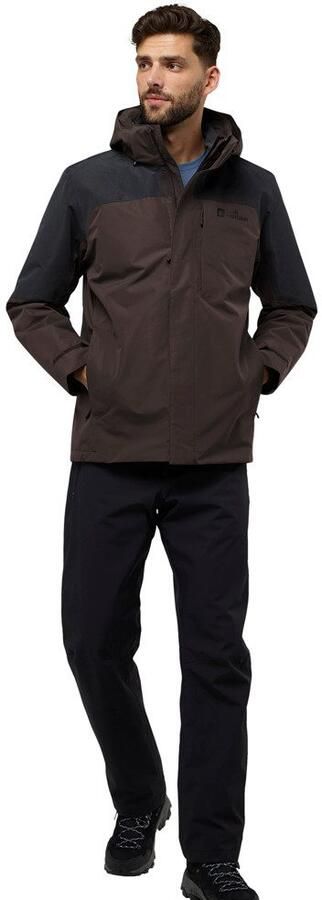 Jack Wolfskin Romberg 3in1 Jacket Men 3in1 jack Heren XXXL peat - Foto 15