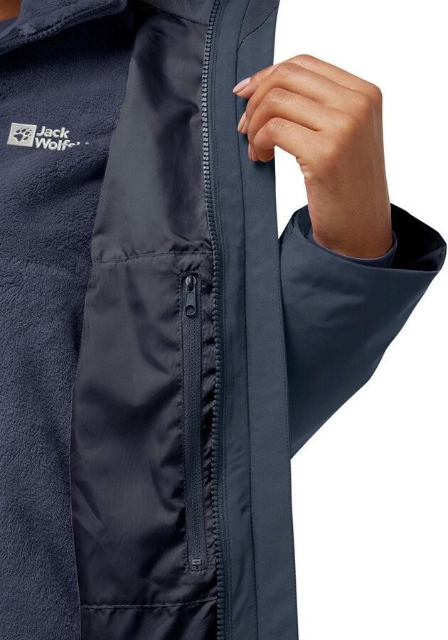 Jack Wolfskin Rotwand 3in1 Jacket Women 3in1 jack Dames XXL midnight sky midnight sky - Foto 4