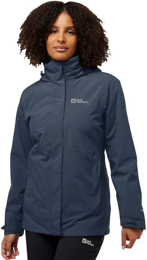 Jack Wolfskin Rotwand 3in1 Jacket Women 3in1 jack Dames XXL midnight sky midnight sky - Foto 9