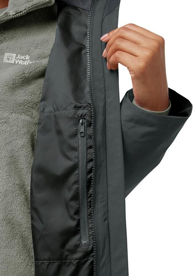 Jack Wolfskin Rotwand 3in1 Jacket Women 3in1 jack Dames XXL slate green slate green - Foto 6