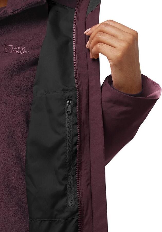 Jack Wolfskin Rotwand 3in1 Jacket Women 3in1 jack Dames XXL amaranth - Foto 6