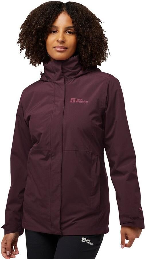 Jack Wolfskin Rotwand 3in1 Jacket Women 3in1 jack Dames XXL amaranth - Foto 10