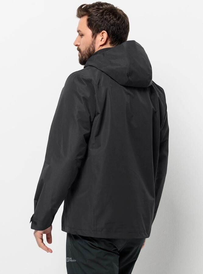 Jack Wolfskin Functioneel 3-in-1-jack TAUBENBERG 3IN1 JKT M Waterafstotende ritsen waterdicht ademend