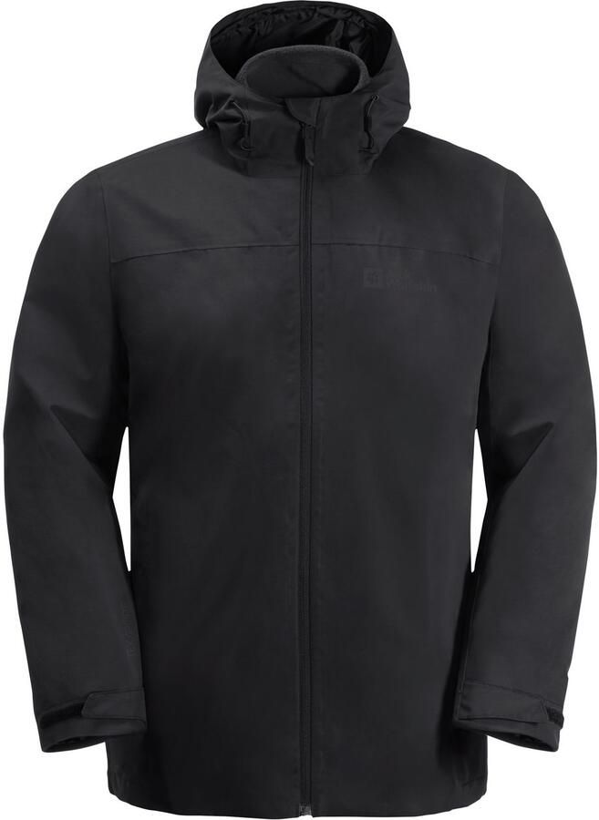 Jack Wolfskin Functioneel 3-in-1-jack TAUBENBERG 3IN1 JKT M 3in1 waterdicht winddicht overgangsjas