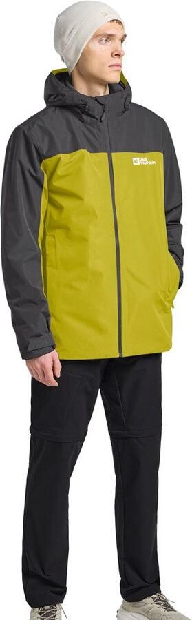 Jack Wolfskin Functioneel 3-in-1-jack TAUBENBERG 3IN1 JKT M 3in1 waterdicht winddicht overgangsjas - Foto 12