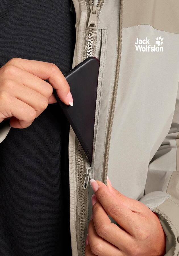 Jack Wolfskin Wild Places 3in1 Jacket Women Waterdicht 3-in-1 jack Dames XXL pale sand pale sand - Foto 10