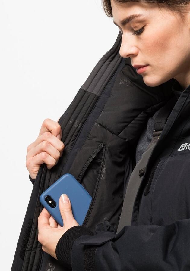 Jack Wolfskin 1995 Series Parka Women Waterdichte expeditie-donsjas Dames XL black - Foto 4