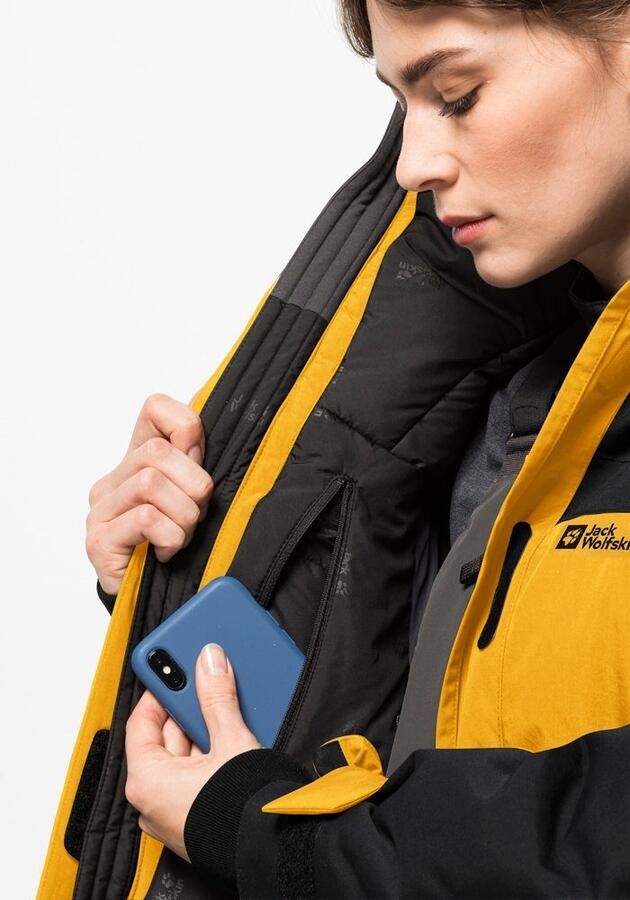 Jack Wolfskin 1995 Series Parka Women Waterdichte expeditie-donsjas Dames XL burly yellow xt Burly Yellow XT - Foto 5