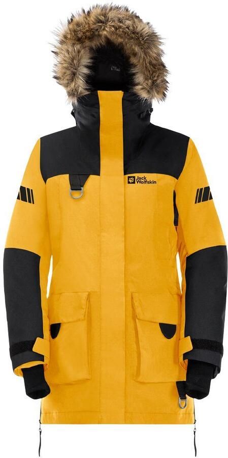 Jack Wolfskin 1995 Series Parka Women Waterdichte expeditie-donsjas Dames XL burly yellow xt Burly Yellow XT - Foto 11
