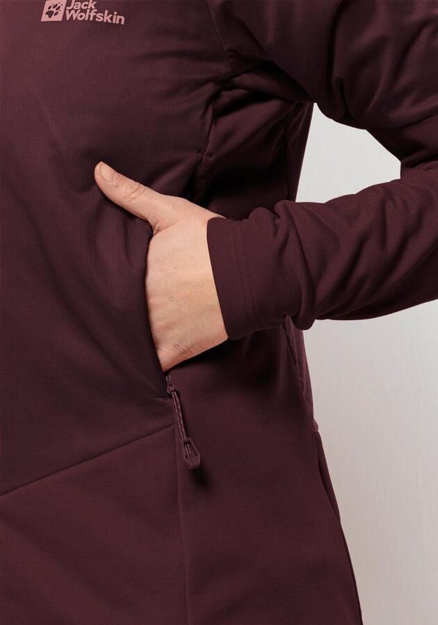 Jack Wolfskin Alpspitze Ins Hybrid Women Hybride skitouring-jack Dames XL dark maroon dark maroon - Foto 2