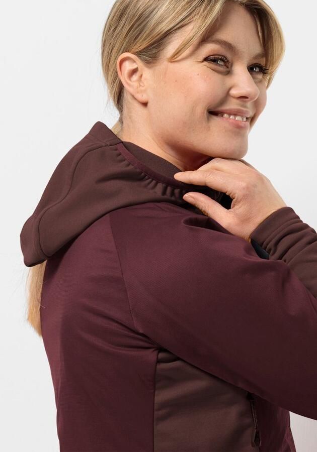 Jack Wolfskin Alpspitze Ins Hybrid Women Hybride skitouring-jack Dames XL dark maroon dark maroon - Foto 3