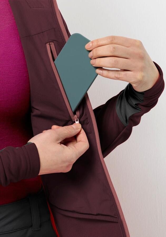 Jack Wolfskin Alpspitze Ins Hybrid Women Hybride skitouring-jack Dames XL dark maroon dark maroon - Foto 4