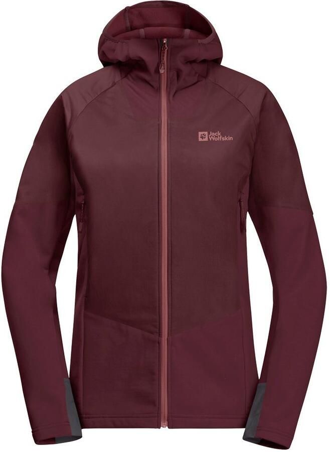 Jack Wolfskin Alpspitze Ins Hybrid Women Hybride skitouring-jack Dames XL dark maroon dark maroon