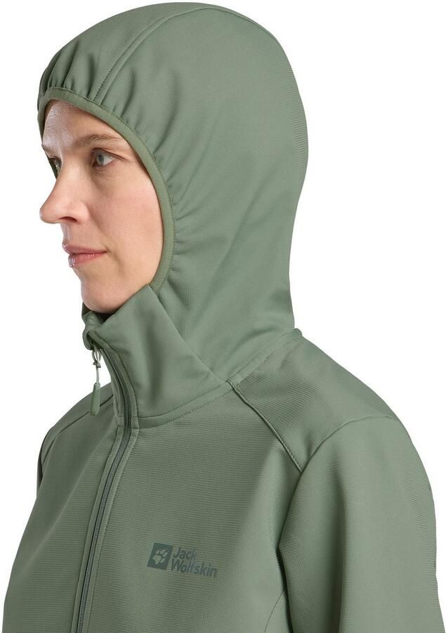 Jack Wolfskin Bornberg Hoody Women Softshelljack Dames 2XL eucalyptus - Foto 4