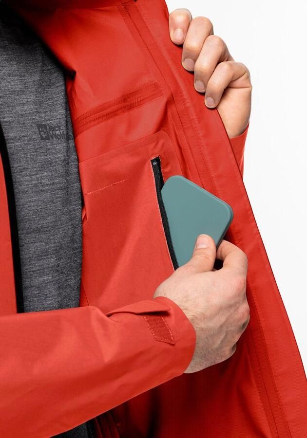 Jack Wolfskin Cyrox 3L Jacket Men Hardshell regenjack Heren XXL strong red strong red - Foto 7