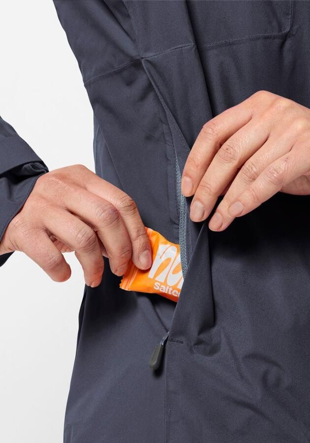 Jack Wolfskin Eagle Peak 2L Jacket Women Regenjack Dames XXL graphite - Foto 4