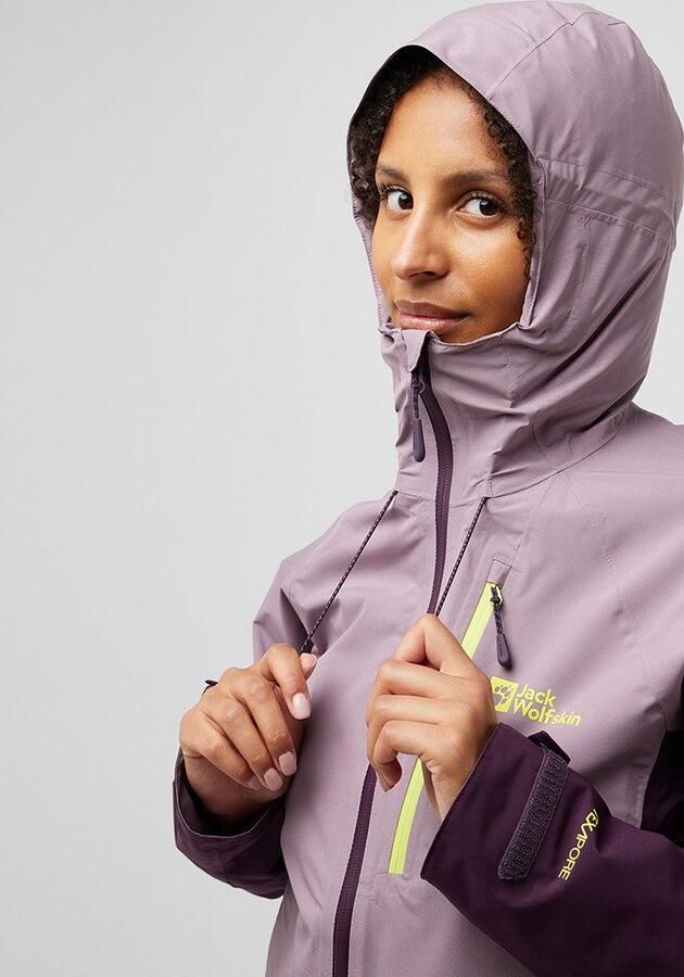 Jack Wolfskin Eagle Peak 2L Jacket Women Regenjack Dames 2XL wild blossom wild blossom - Foto 10
