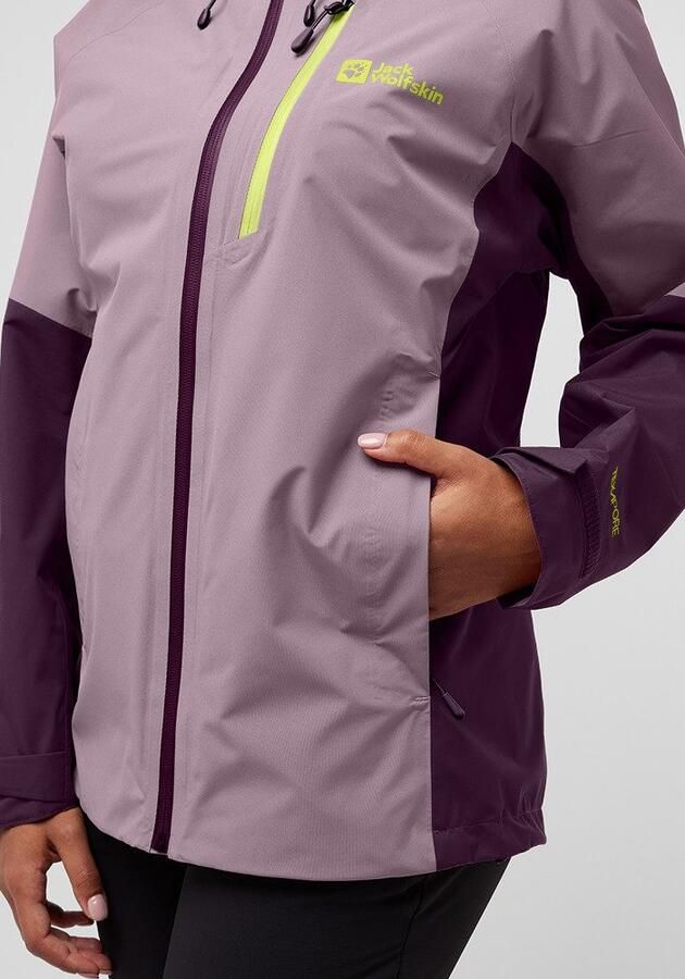 Jack Wolfskin Eagle Peak 2L Jacket Women Regenjack Dames 2XL wild blossom wild blossom - Foto 12
