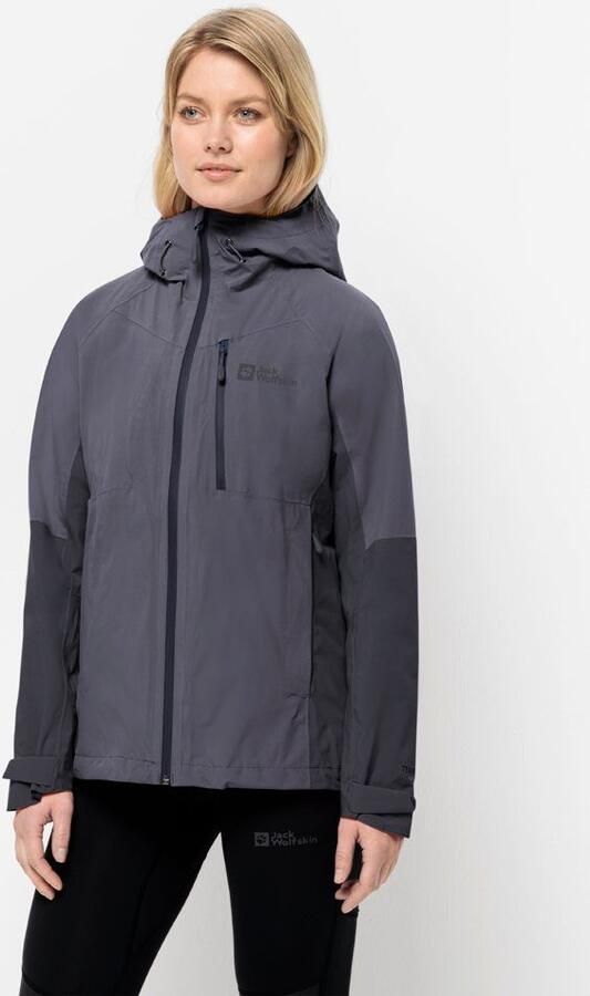 Jack Wolfskin Eagle Peak 2L Jacket Women Regenjack Dames XXL dolphin - Foto 8