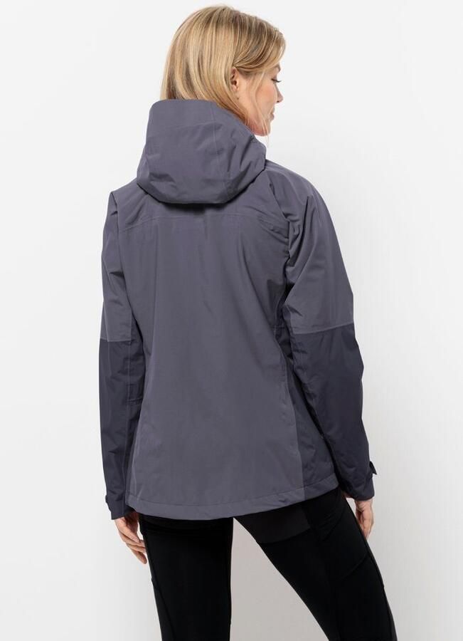 Jack Wolfskin Eagle Peak 2L Jacket Women Regenjack Dames XXL dolphin - Foto 3