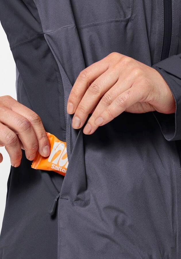 Jack Wolfskin Eagle Peak 2L Jacket Women Regenjack Dames XXL dolphin - Foto 5