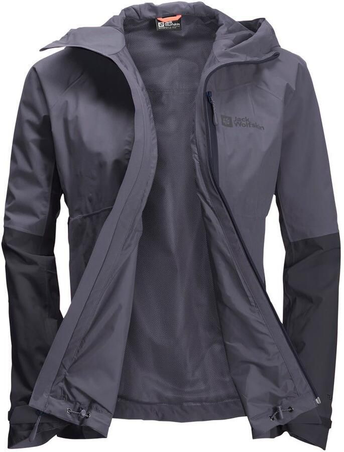 Jack Wolfskin Eagle Peak 2L Jacket Women Regenjack Dames XXL dolphin