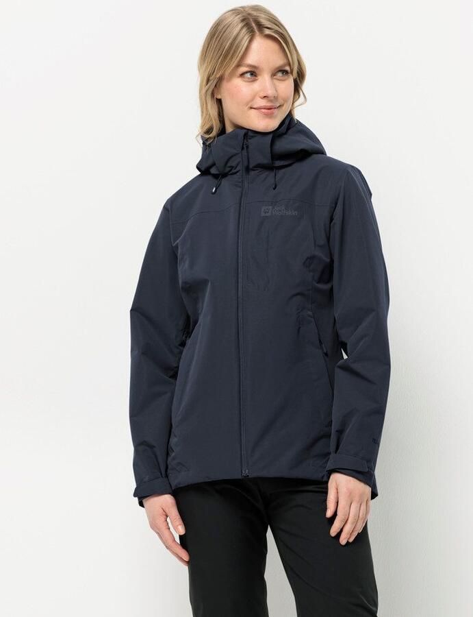 Jack Wolfskin Fernblick 2L Jacket Women Regenjack Dames L blue night blue - Foto 7