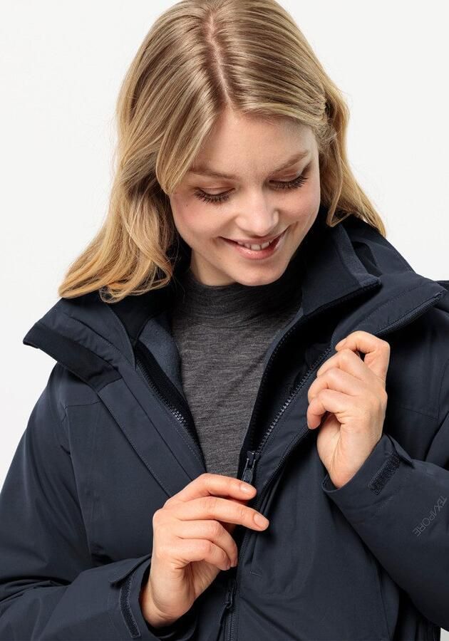 Jack Wolfskin Fernblick 2L Jacket Women Regenjack Dames L blue night blue - Foto 2