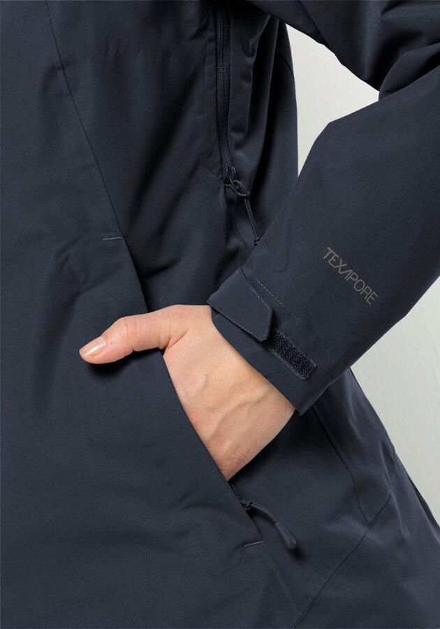 Jack Wolfskin Fernblick 2L Jacket Women Regenjack Dames L blue night blue - Foto 3