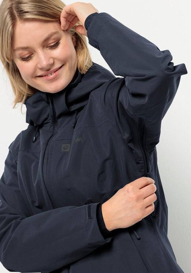 Jack Wolfskin Fernblick 2L Jacket Women Regenjack Dames L blue night blue - Foto 5
