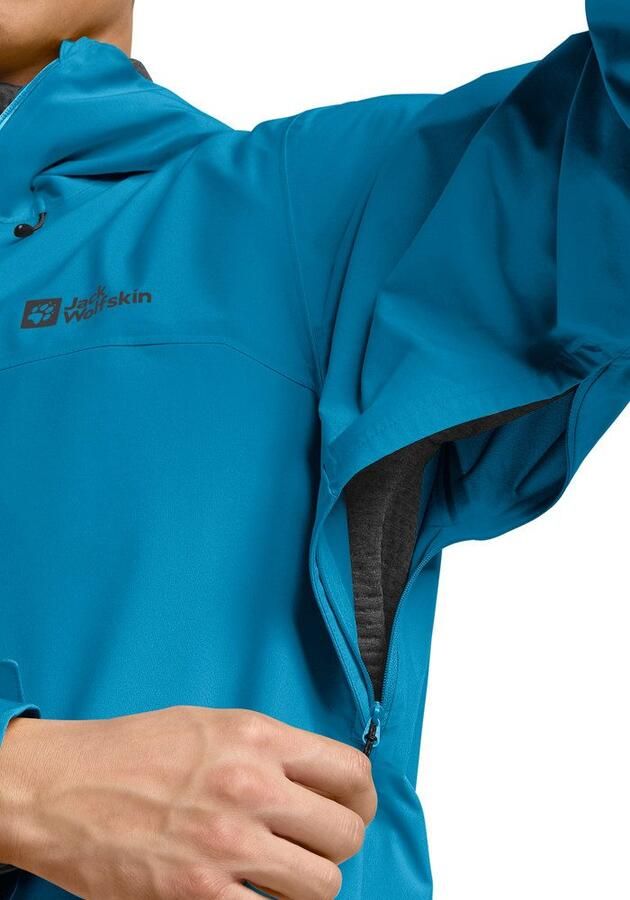 Jack Wolfskin Highest Peak 3L Jacket Men Regenjack Heren XXXL aurora blue aurora blue - Foto 3