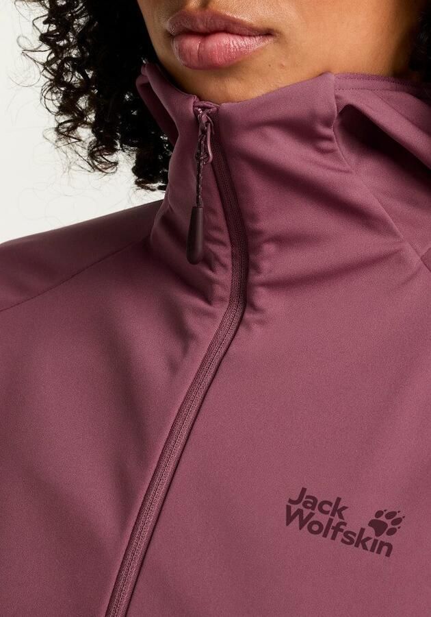 Jack Wolfskin Hike With Me Hoody Women Softshelljack Dames XXL raisin - Foto 5
