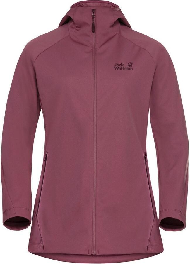 Jack Wolfskin Hike With Me Hoody Women Softshelljack Dames XXL raisin - Foto 2
