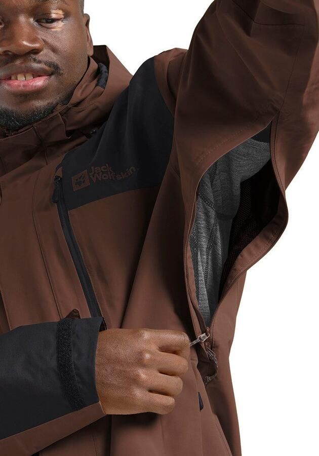 Jack Wolfskin Jasper 2L Jacket Men Regenjack Heren XXL hot choc hot choc - Foto 2