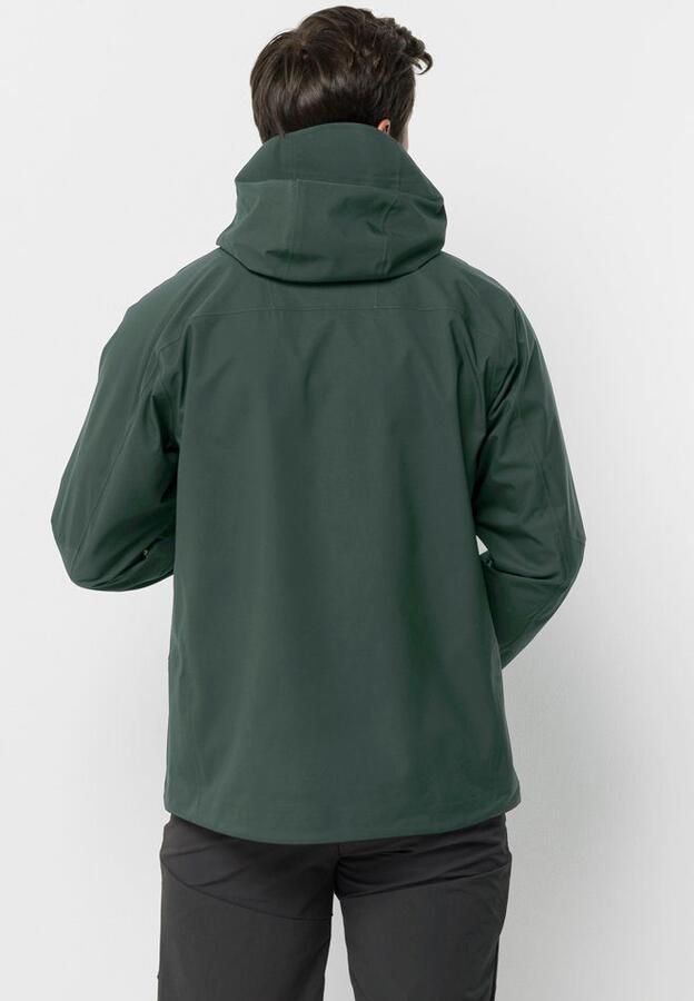 Jack Wolfskin Kammweg 3L Jacket Men Hardshell trekking-regenjack Heren XXXL black olive black olive - Foto 7