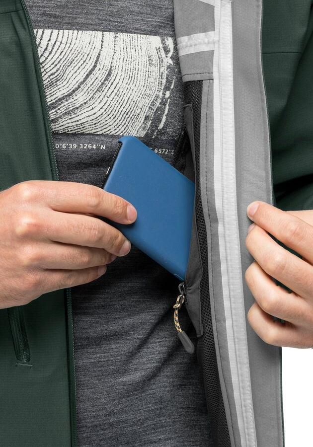 Jack Wolfskin Kammweg 3L Jacket Men Hardshell trekking-regenjack Heren XXXL black olive black olive - Foto 3