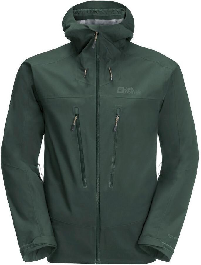 Jack Wolfskin Kammweg 3L Jacket Men Hardshell trekking-regenjack Heren XXXL black olive black olive