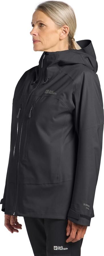 Jack Wolfskin Kammweg 3L Jacket Women Regenjack Dames XXL phantom - Foto 11