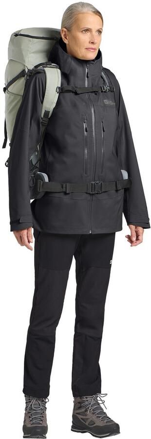 Jack Wolfskin Kammweg 3L Jacket Women Regenjack Dames XXL phantom - Foto 10